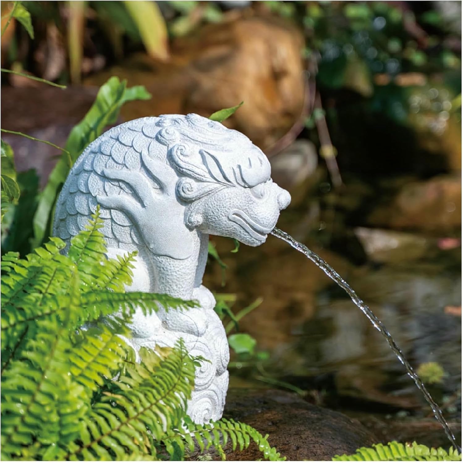 Outdoor Water Fountain Pond spitters for Small Ponds Spitter Fountain, Creative Animal Pond Circulation Water Landscaping Ornaments