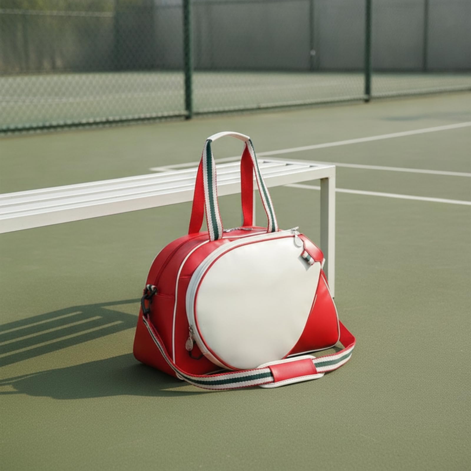 KESOTO Bolsa Impermeable para Raqueta y Accesorios con Capacidad Organizativa para Ropa y Calzado con Reforzadas y Correa Ancha Ajustable Acuada para Jugadores Bádminton