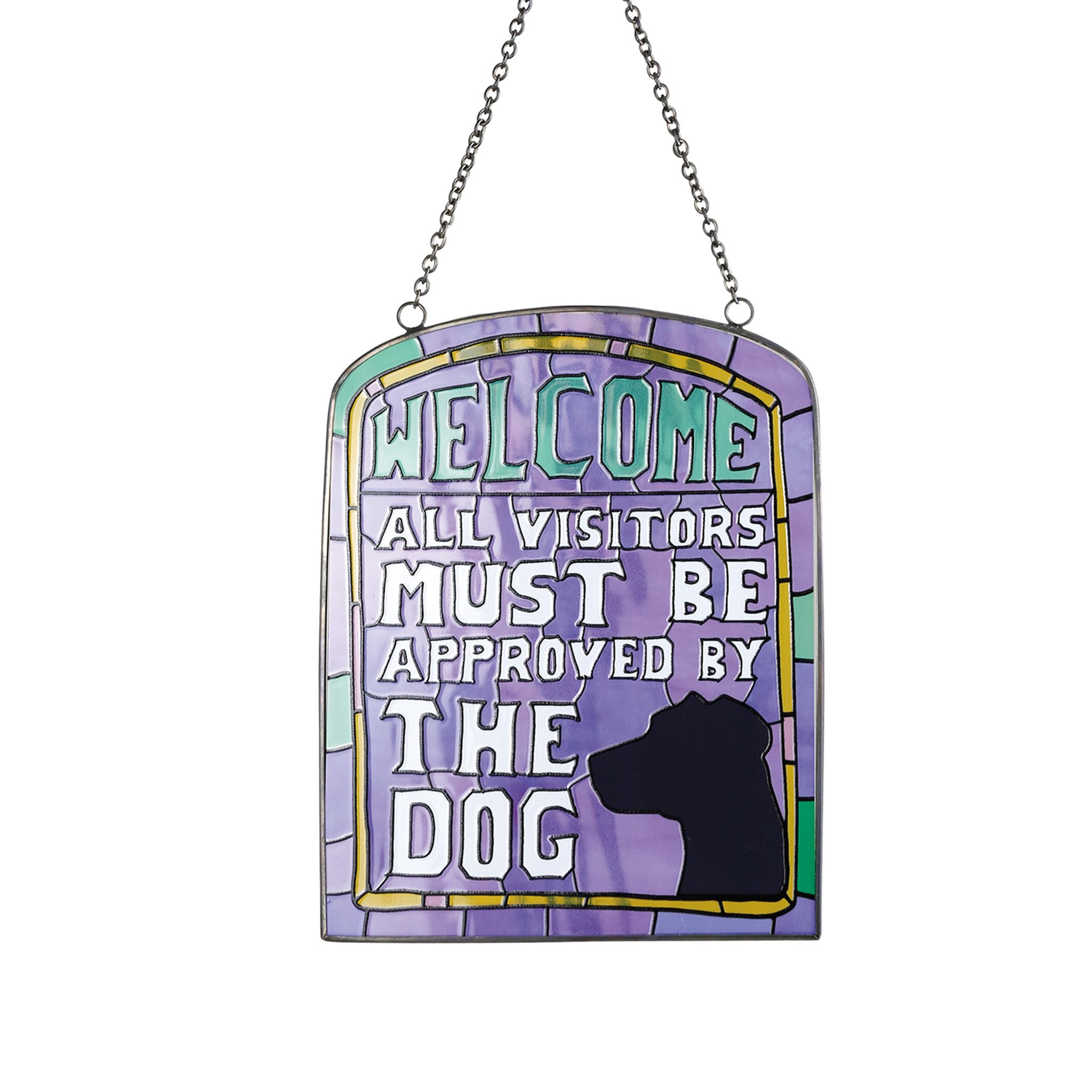 Suncatcher suspendu déco fenêtre pour maison avec un chien