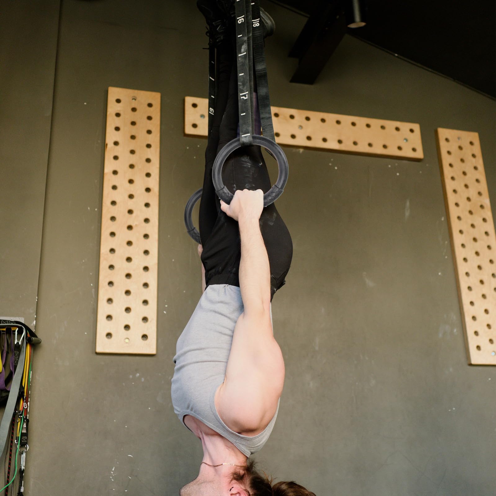 Toddmomy Anneaux De Gymnastique pour Entraînement Anneaux De Fitness pour Maison Anneau De Gym pour Fitness