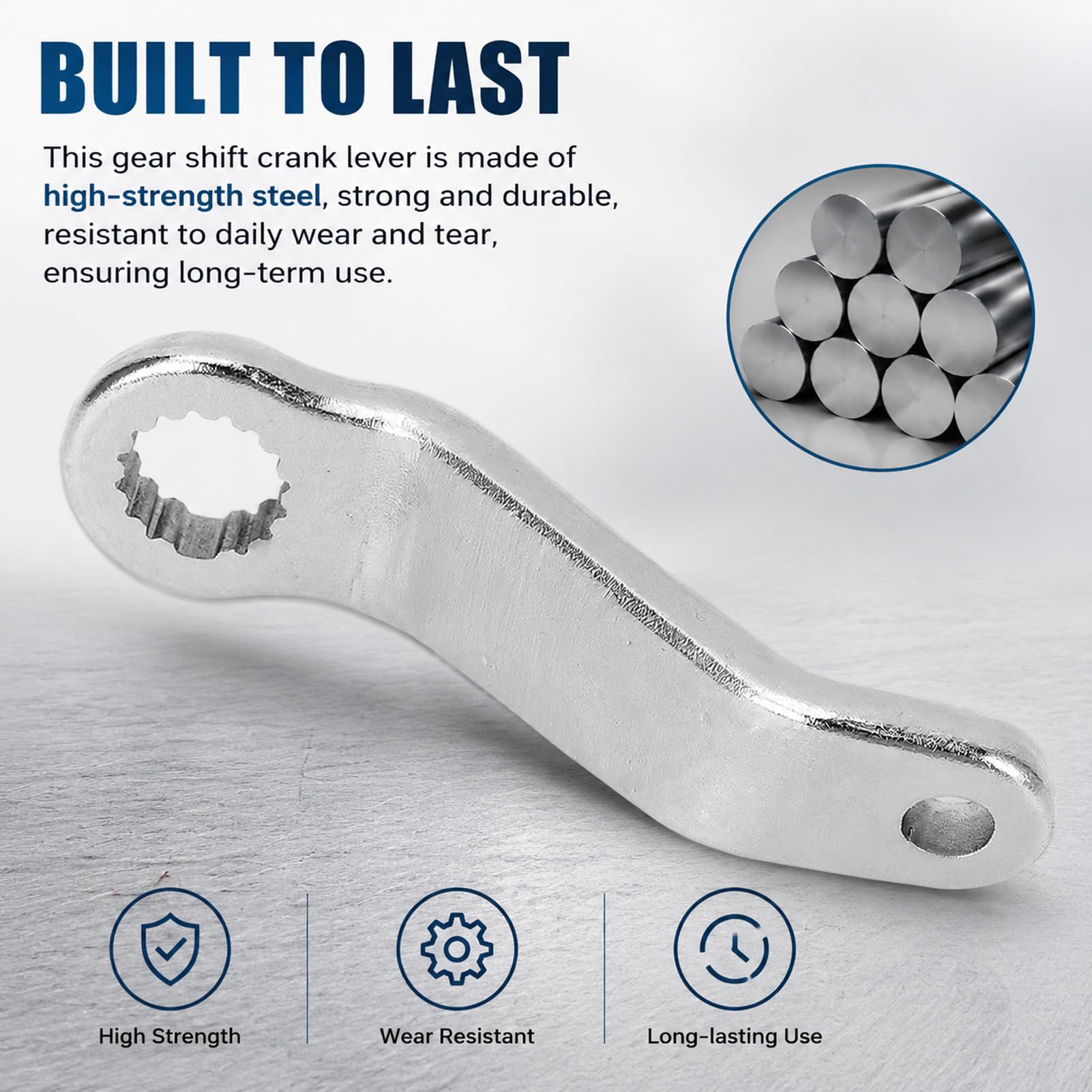 Steel Moto Gear Shifter Bellcrank Lever, 3234724, Easy Installation | Leva del Cambio Retromarcia ad Alta Stabilità, Compatibile con Polaris Scrambler 850 1000 Sportsman 550 850 1000