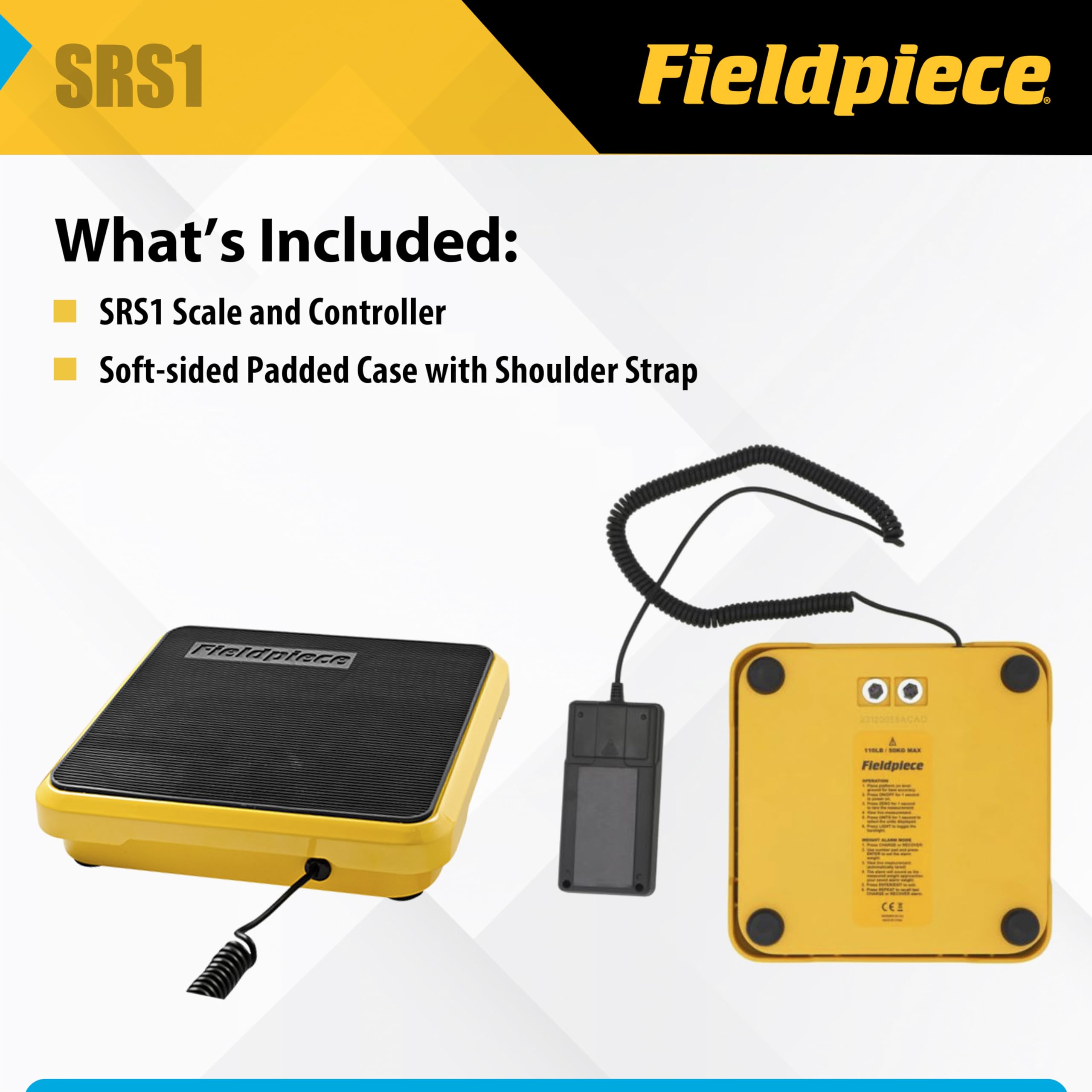 Fieldpiece SRS1 residenciales y comerciales ligeros refrigerante escala