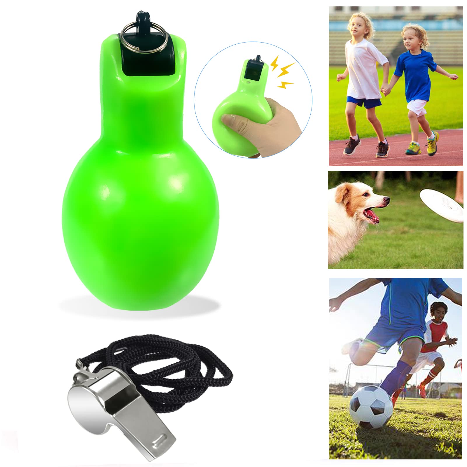Lot De 2 Sifflets à Main 2 Sifflets Métal - Pour Sports, Arbitres, Dresseurs, Fort Et