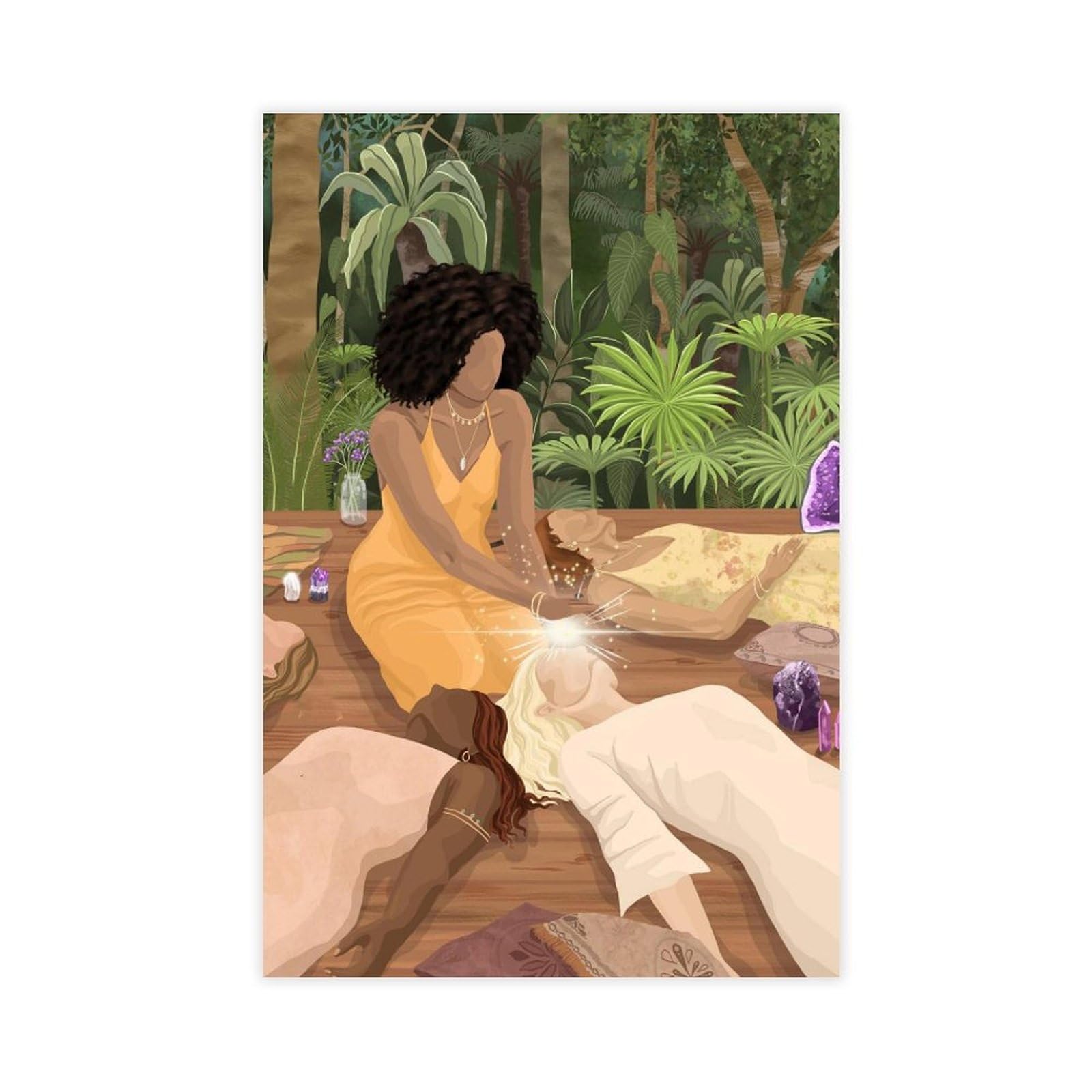 Wjwart Reiki Healer Canvas Poster Wall Art Print Picture Paintings 20X30inch(50X75cm)