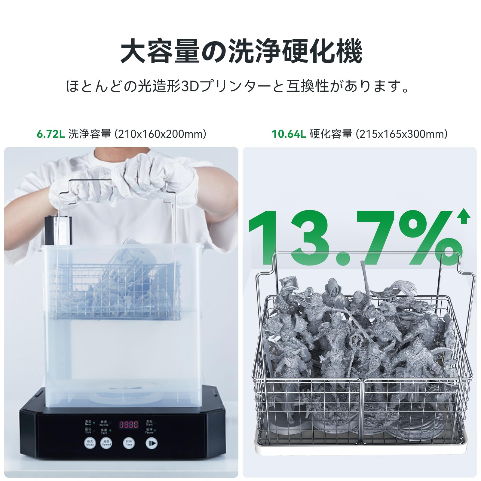 Amazon.co.jp: Creality 3Dプリンタ 洗浄硬化 UW-03 光造形 3D  