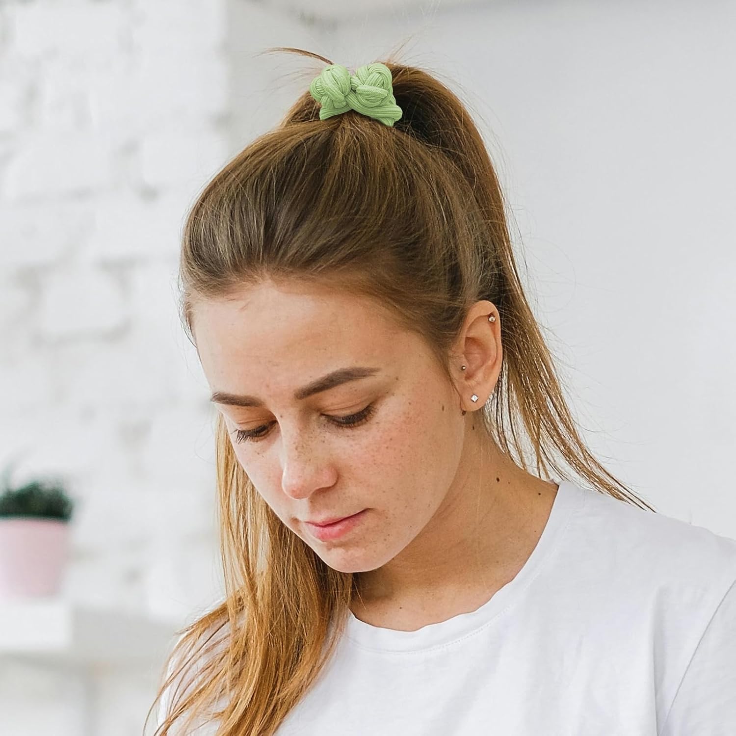 12Pcs Chinese Knot Scrunchies High Elastic Hair Ties No Damage Ponytail Holders Elastic Rubber Band Hair Ropes Stretchy Thickened No Crease Hair Ties Knot Ball Hair Accessories for Women Girls