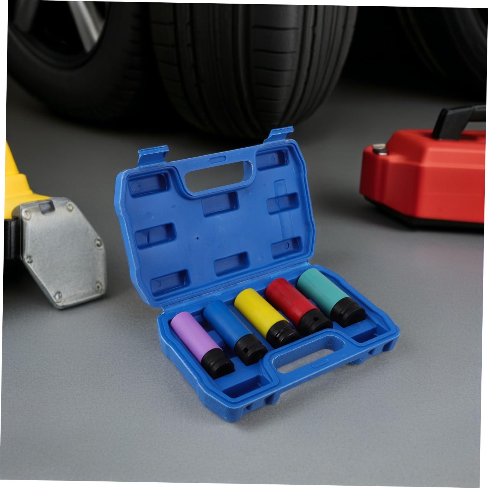 Chiavi Bussola per Ruote con Protezione Colore Manicotti Sottili Metrici Alta Precisione e Rimozione Rapida per Pneumatici Compatibile Elettrico e