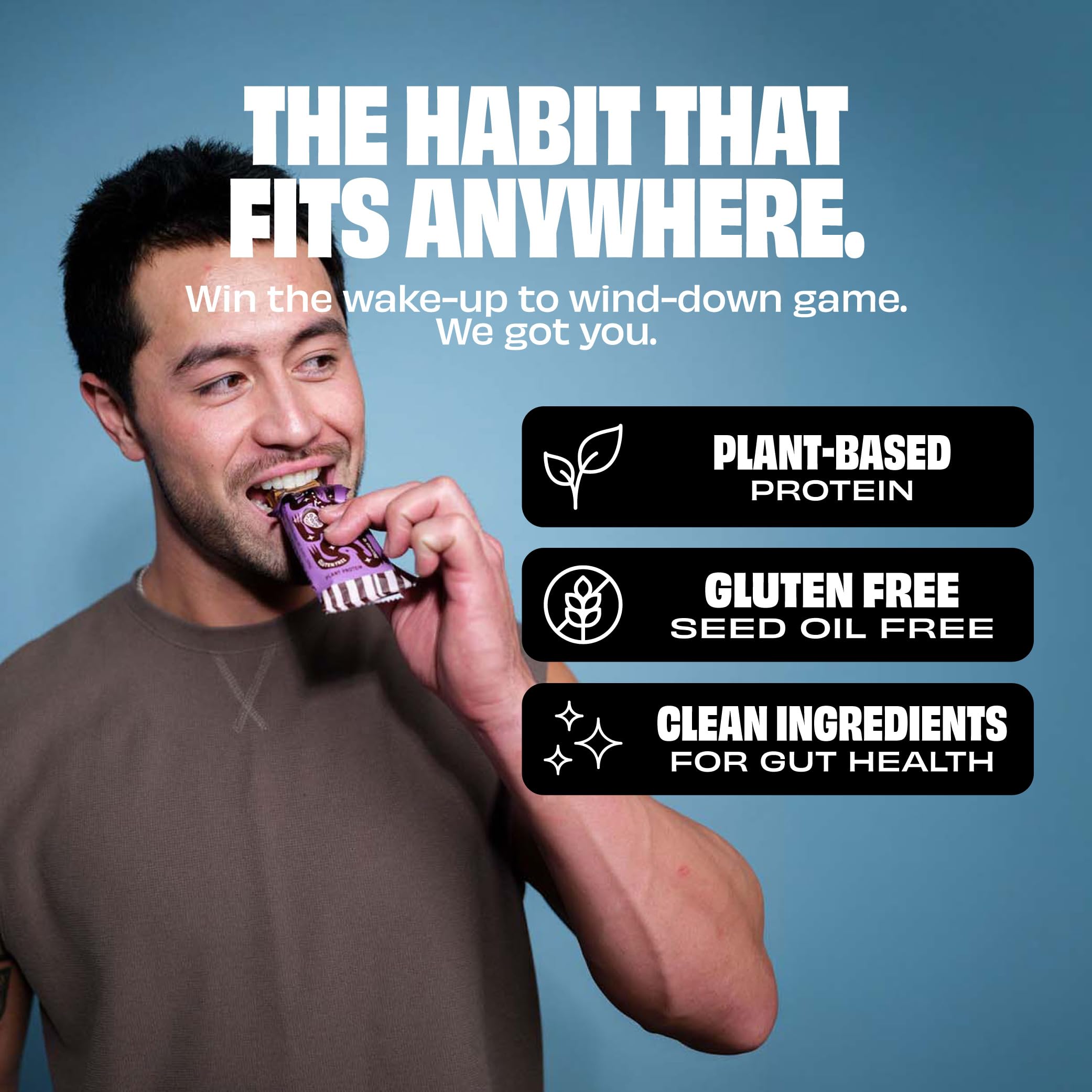 Kreatures of Habit Daily Bar Protein Bar w/Creatine, Peanut Butter 12 Pack — Amazon image 4
