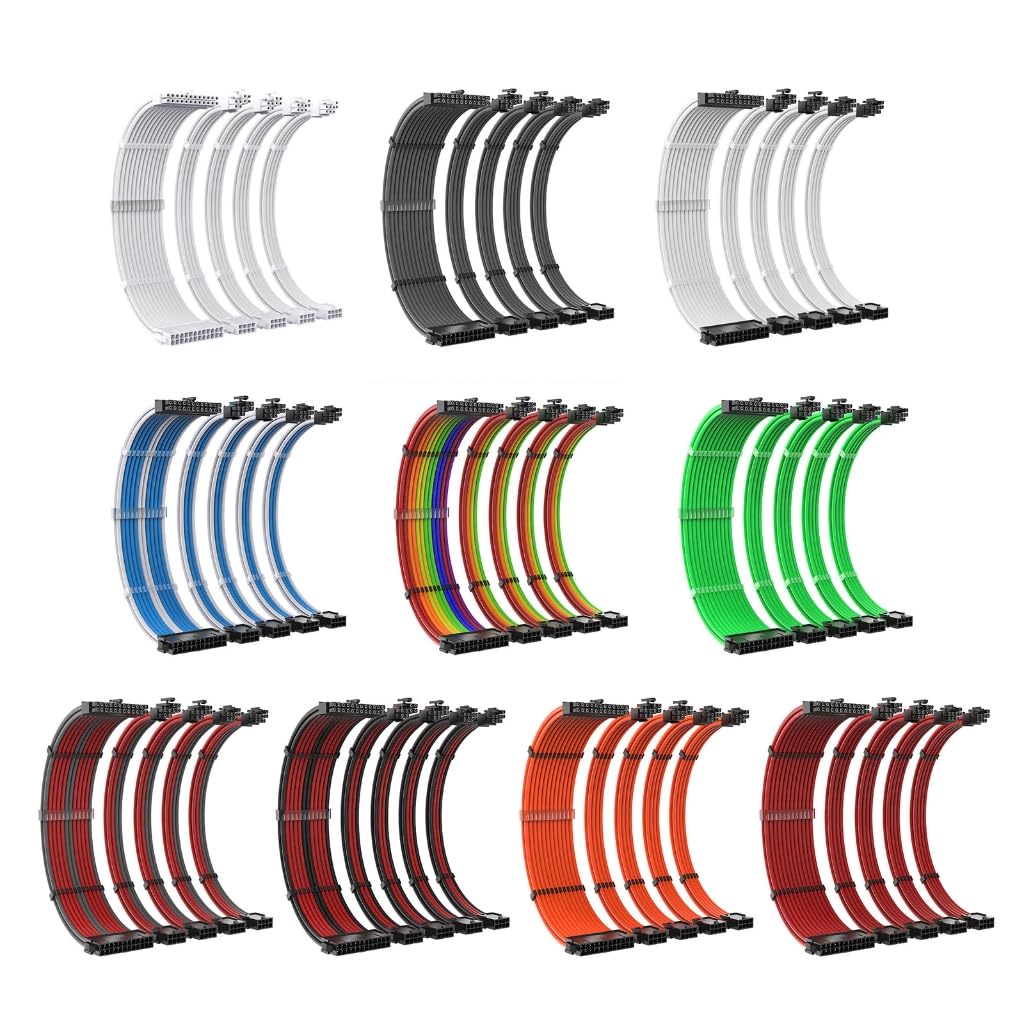 ATX 24-pinowy podwójny PCIE 6+2-pinowy podwójny EPS 4+4-pinowy przewód 24-pinowy kabel rozdzielacza płyty głównej