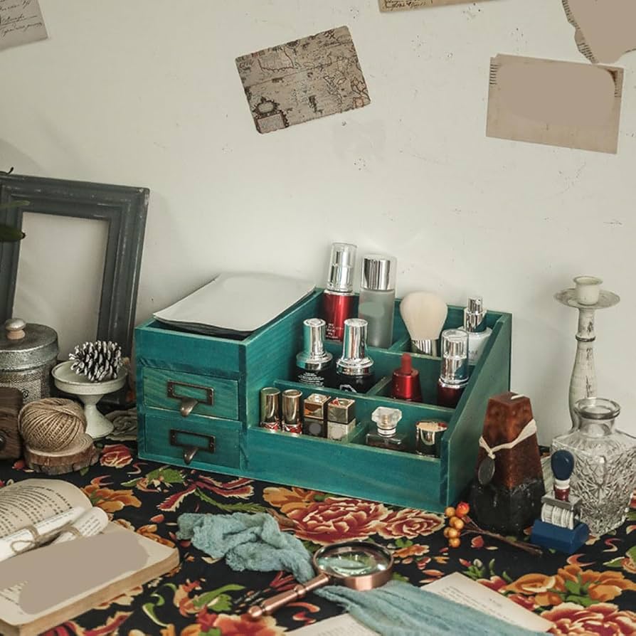 カントリー風飾り入れ Amazon.co.jp: MJKQ9 リモコンラック 小物入れ 引き出し カントリー