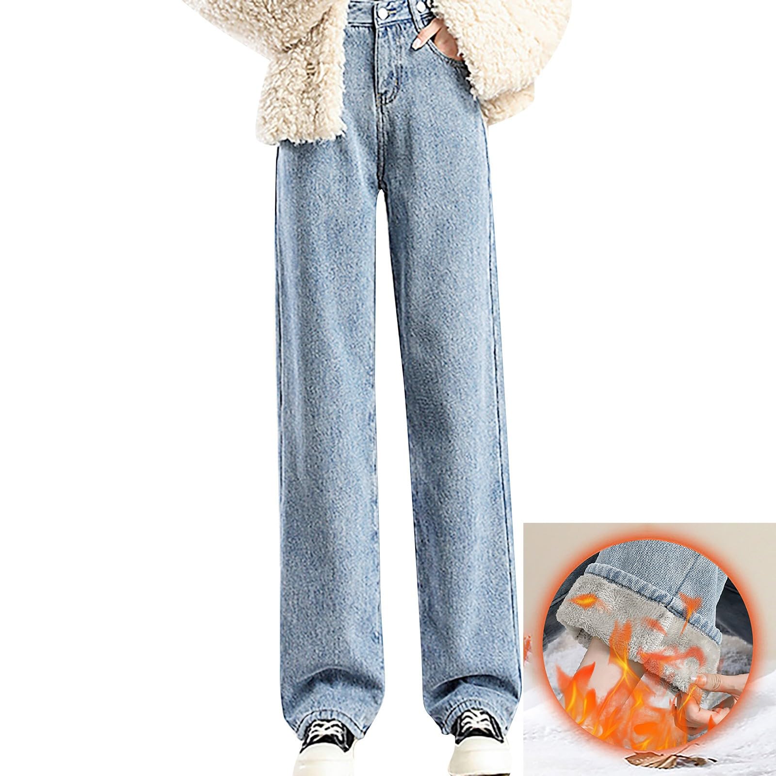 Pantalon Survetement Femme avec Poche Pantalon Fluide Elastique Ample Pantalon Confortable Femme Mode Pants avec Poches Pantalon Yoga Pantalon Femme Taille Elastique Jogging Oversize Femme