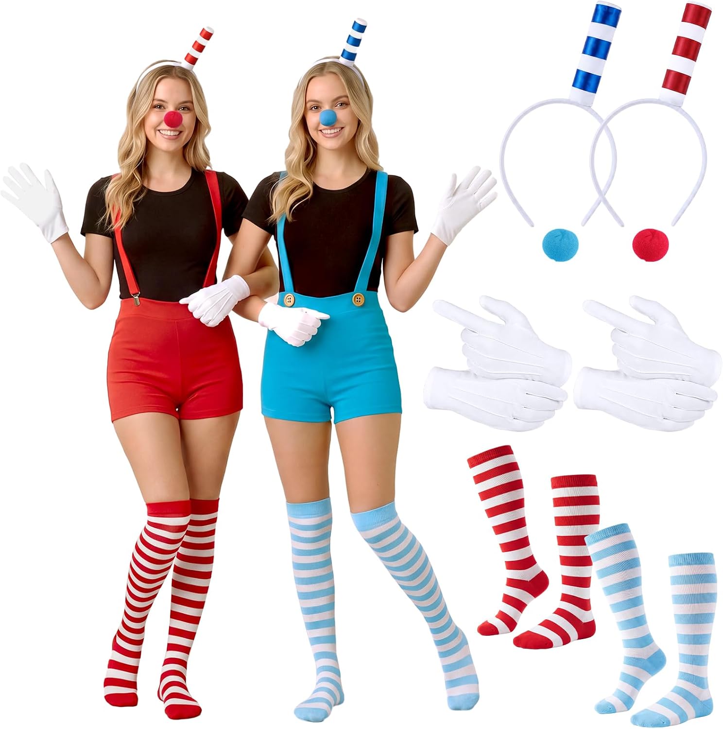 Wavwavw 8pcs Holloween Teapot Head Brother Costume for Adult Couple Friends