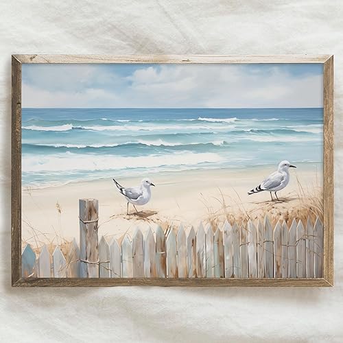 Miniatura 1 de BACKYMRJCART Naturaleza playa paisaje marino paisaje lienzo arte de pared boho playa impresiones de paisaje marino imágenes para decoración de