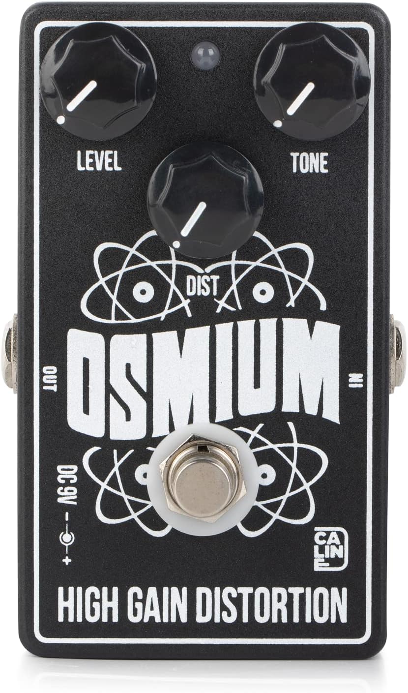 Caline CP-501 Osmium High Gain Distortion Guitar Effect Pedal for Electric Guitar and Bass