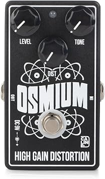 Caline CP-501 Osmium High Gain Distortion Guitar Effect Pedal for Electric Guitar and Bass