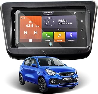 Car Screen Protector for Maruti Suzuki Celerio |2021 - Running| - 7 Inch, Anti-Scratch, Easy Installation, Clear Touchscreen Guard, Infotainment System Protection (Not a Tempered Glass)