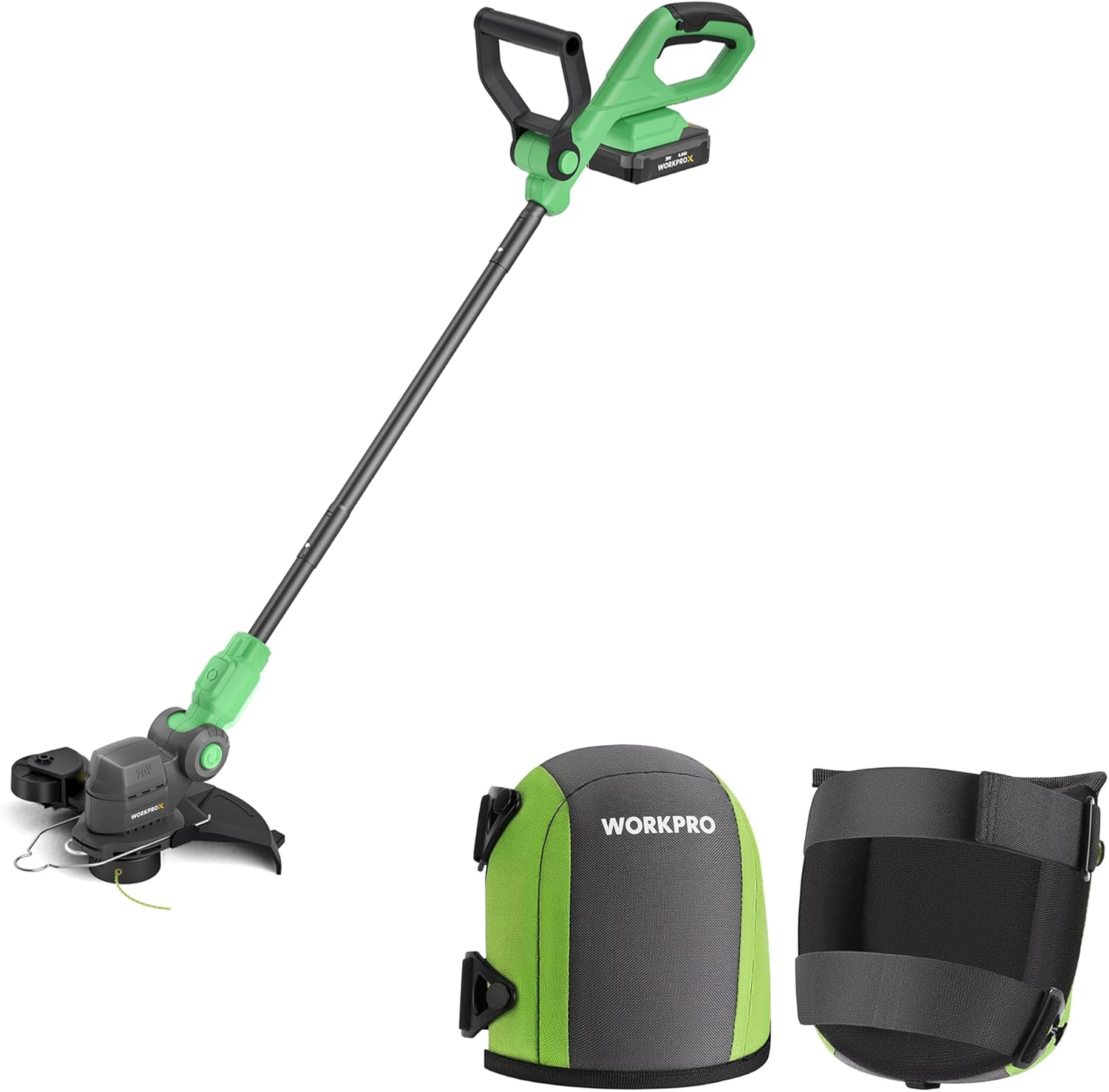 WORKPRO Garden Knee Pads & WORKPROX 12inch 20V String Trimmer
