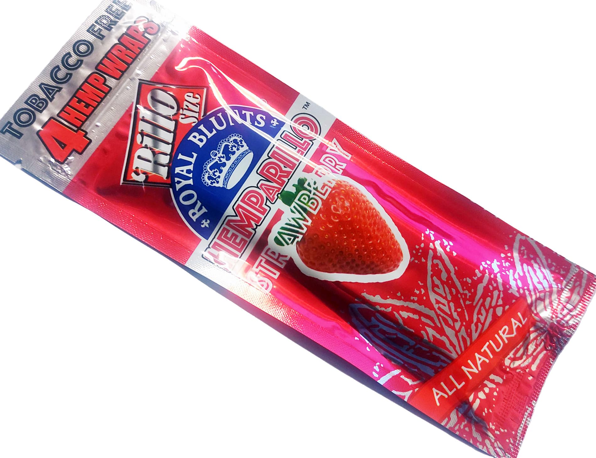Hemparillo Hemp Wraps Strawberry 4 in a Pack