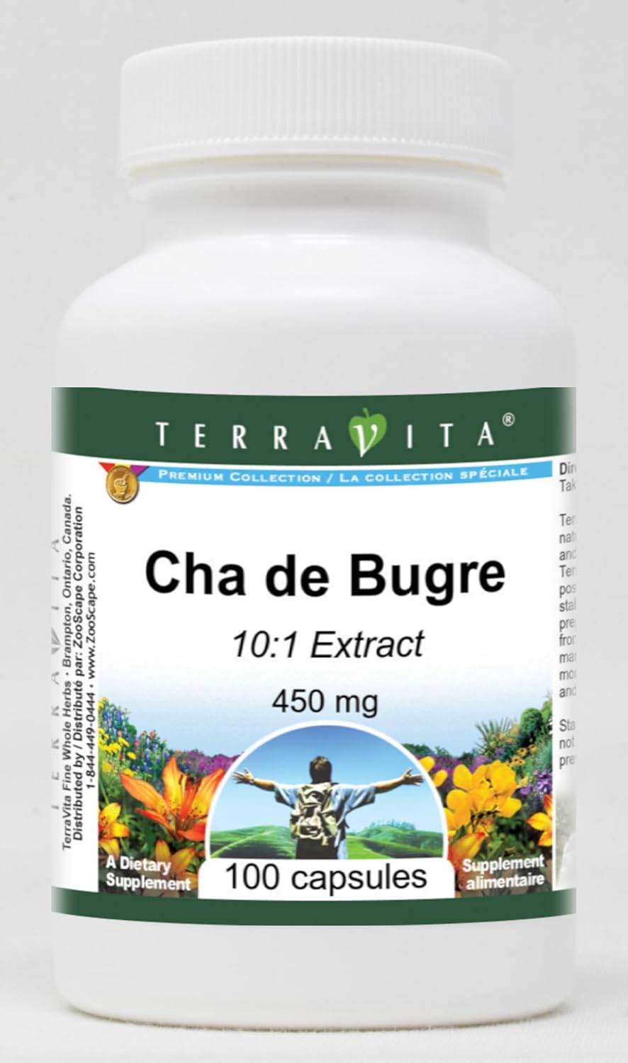 Cha de Bugre 10:1-450 mg (100 Capsules, ZIN: 519586) - 3 Pack