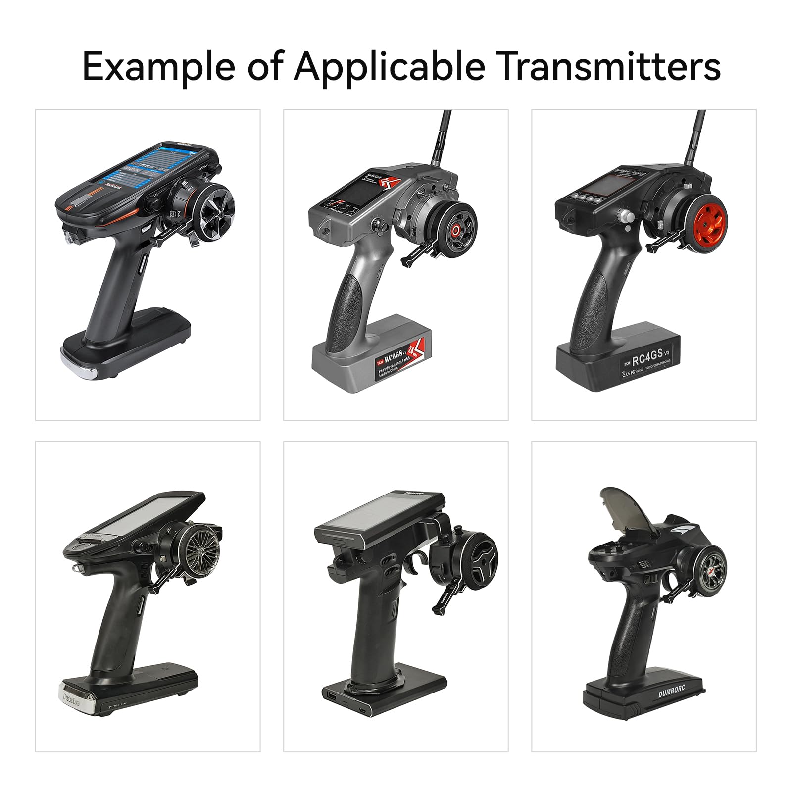 Radiolink RC8X Thumb Actuator One-Handed Operation Suitable for RC8X, RC6GS, RC4GS etc. (Black) - Image 2