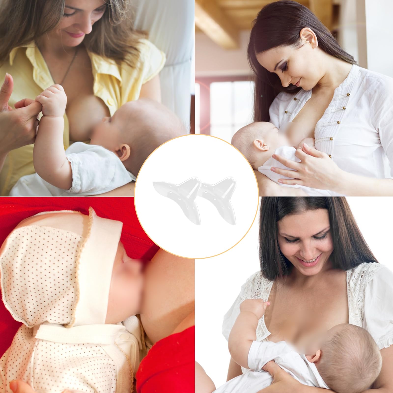 Amazon.co.jp: 乳頭保護器 乳首矯正器 調整 漏れ防止 授乳母親 授乳中 