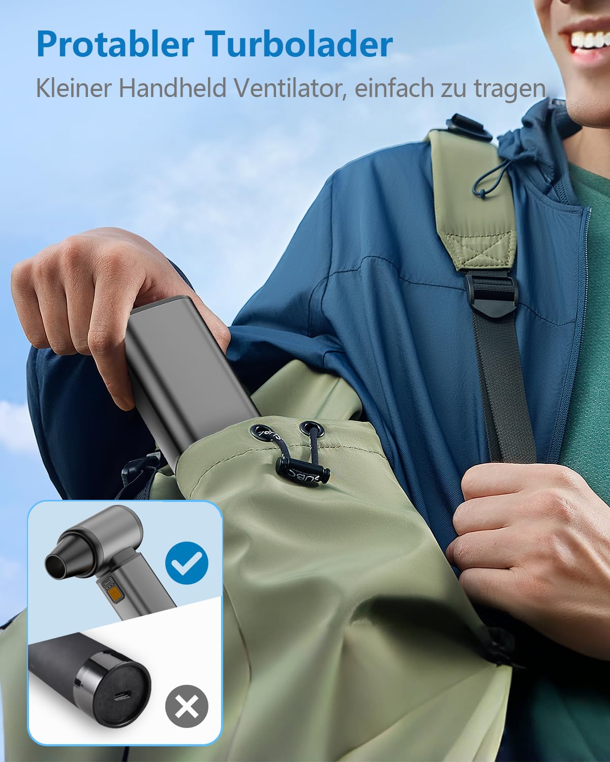 Electric Air Duster- Super Power Elektrische Staubgebläse, Koala Global Wiederaufladbare Luftgebläse Einstellbare Eine Metallhülle Mini Gebläse Staubgebläse für Computer Tastatur Outdoor Haus und Auto