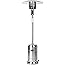 Amazon Basics 46,000 BTU Outdoor Propane Patio Heater with Wheels, Commercial & Residential - Stainless Steel
