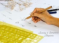 Vista 4 de Traceease Multi,Pattern Jewelry Template for Rings- Stones- Diamond Size & Weight Estimator Drafting Tools Stencils- Pack of 10 Pieces