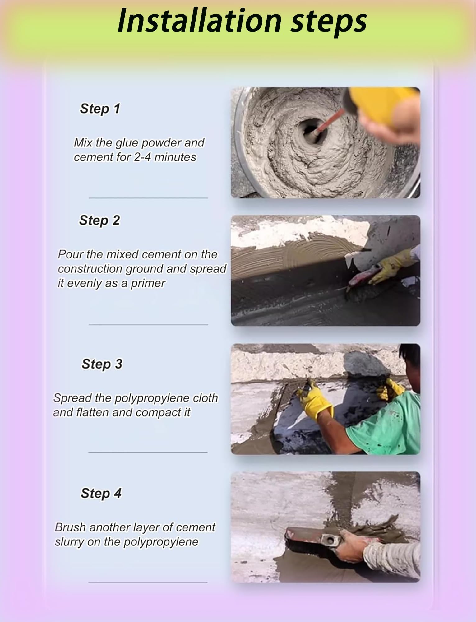 Membrana impermeable para protección contra fugas de techo y cimientos