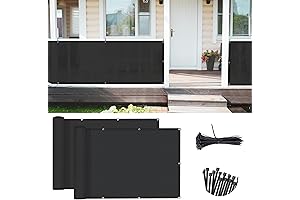 Easy-Install Sunny Guard Balcony Privacy Screen: 3'x10' 2-Pack