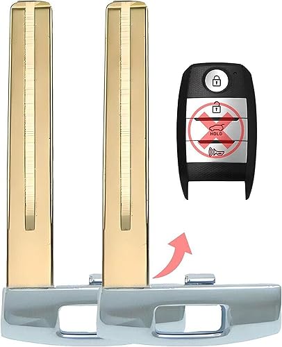 2 piezas de repuesto para llavero remoto sin cortar compatible con Kia Sportage 2016-2020 - MPN TQ8-FOB-4F08-10