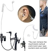 Vista 3 de Audífono unidireccional receptor MaximalPower para vigilancia con conector de 3,5 mm, Negro