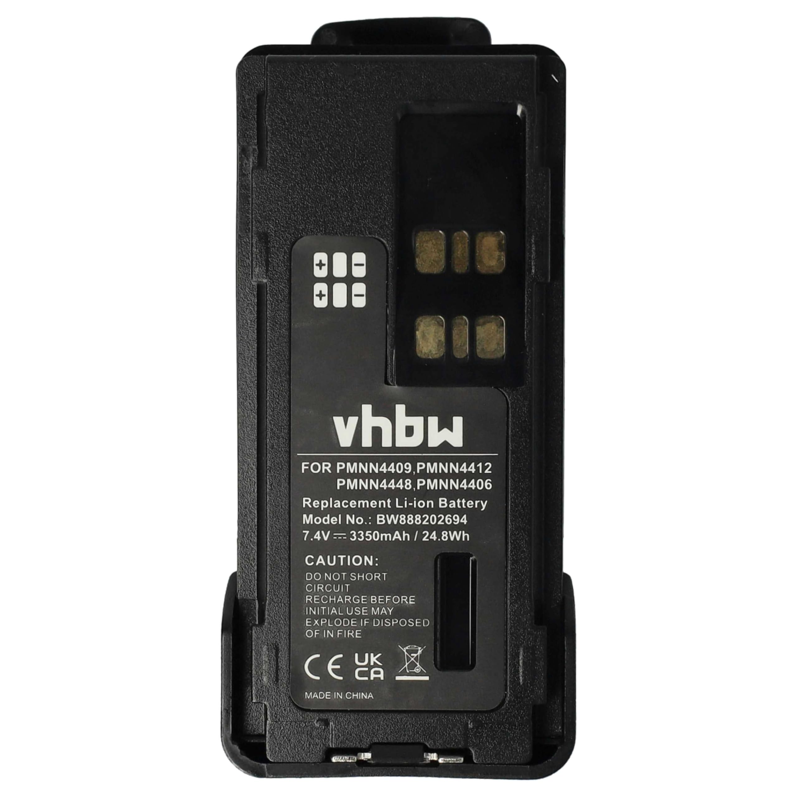 Bateria kompatybilna Motorola DP4800 DP4601 GP328D DP4600 DP4801 3350mAh 7,4V Li-Ion z klipsem
