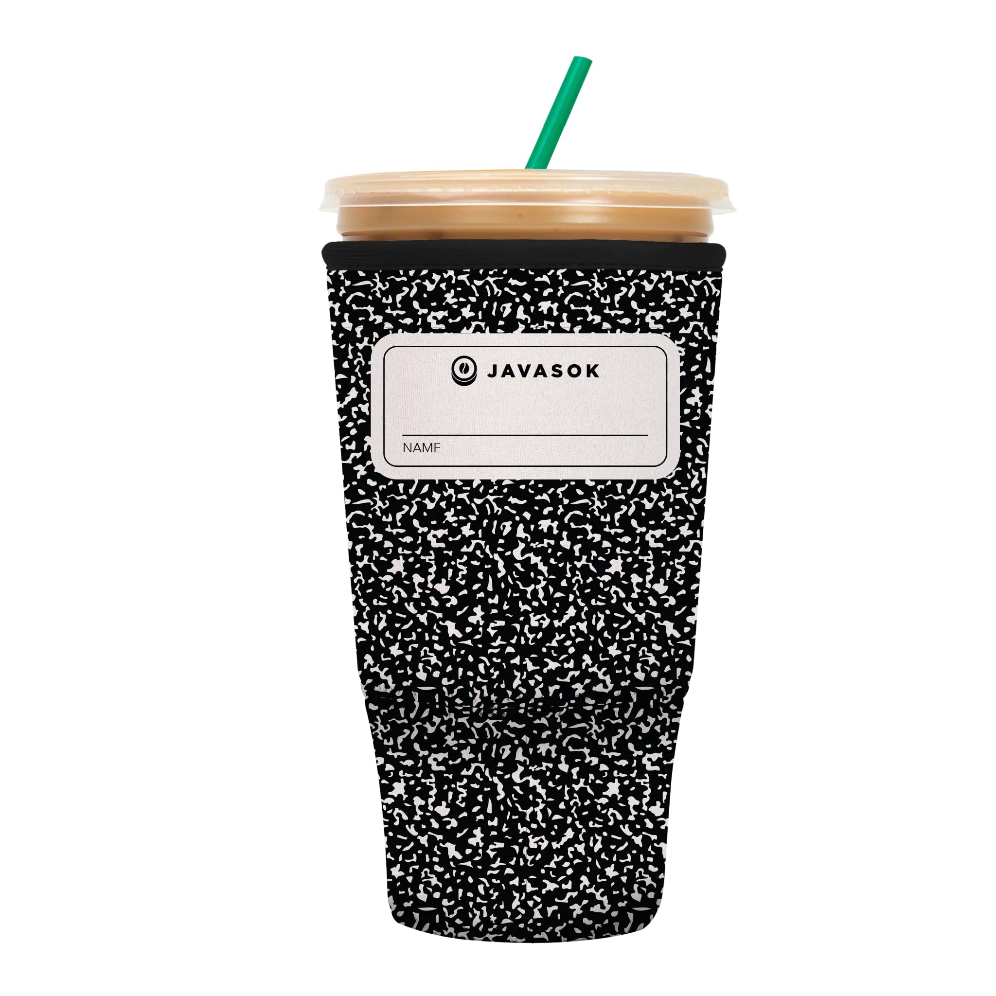 Sok It JavaSok Iced Coffee &amp; Cold Soda Insulated Neoprene Cup Sleeve (Compose Yourself, XXLarge: 44-48oz)