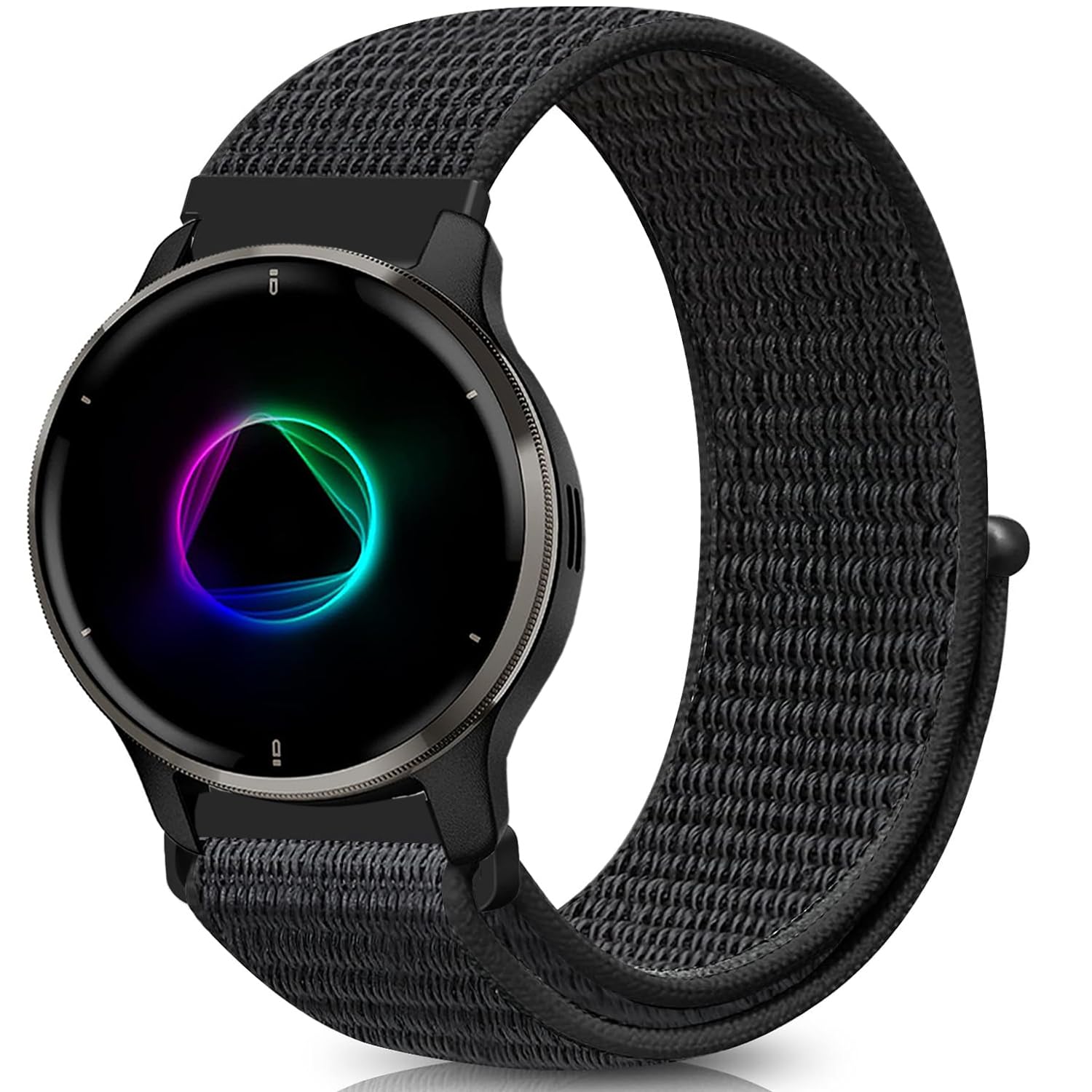 Nylon opaska elastyczna kompatybilna Garmin Venu Sq/Sq 2 Music, opaska 20MM do Garmin Venu 2 Plus/Vivoactive 5/3/3 Music/Forerunner 55 245 645