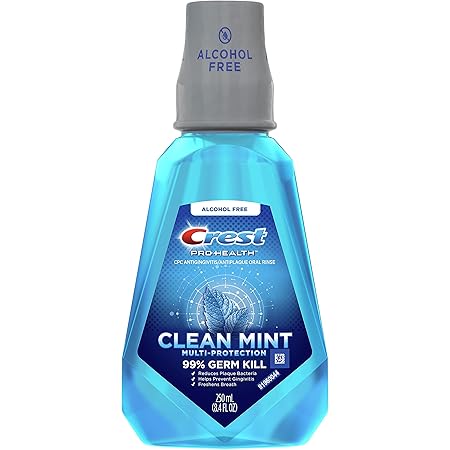 Crest Pro-Health Multi-Protection CPC Antigingivitis/Antiplaque Mouthwash Clean Mint, 8.4Oz