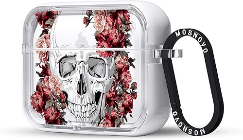 Miniatura 30 de MOSNOVO Funda protectora transparente para AirPods Pro 3, con anillo de metal duro de lujo de doble capa a prueba de golpes, diseñado para AirPods