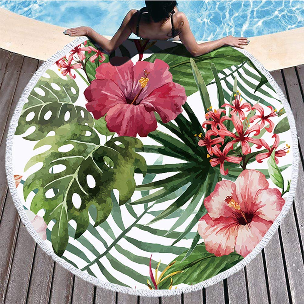 ラウンドタオル Amazon.co.jp: Boyouth ラウンドビーチタオル、ピンク