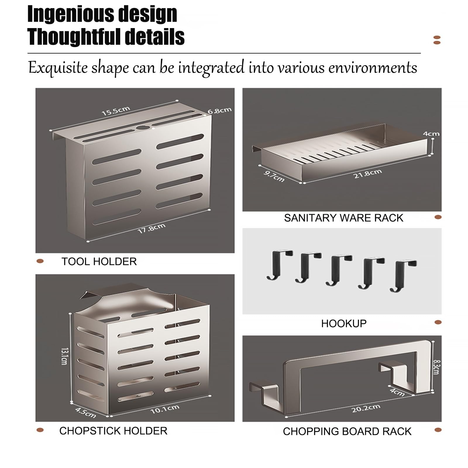 Grand Égouttoir À Vaisselle De Cuisine, Égouttoir À Vaisselle, Égouttoir À Vaisselle En Acier Inoxydable 304, Égouttoir À Vaisselle Avec Couvercle(Original color - height 69cm/27in,105cm/41in)