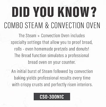 CUISINART CSO-300N1C Combo Steam Plus Convection Oven, Silver