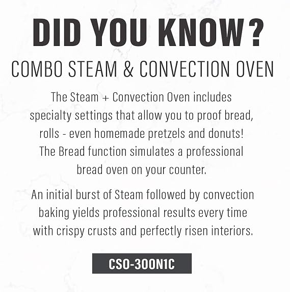 CUISINART CSO-300N1C Combo Steam Plus Convection Oven, Silver