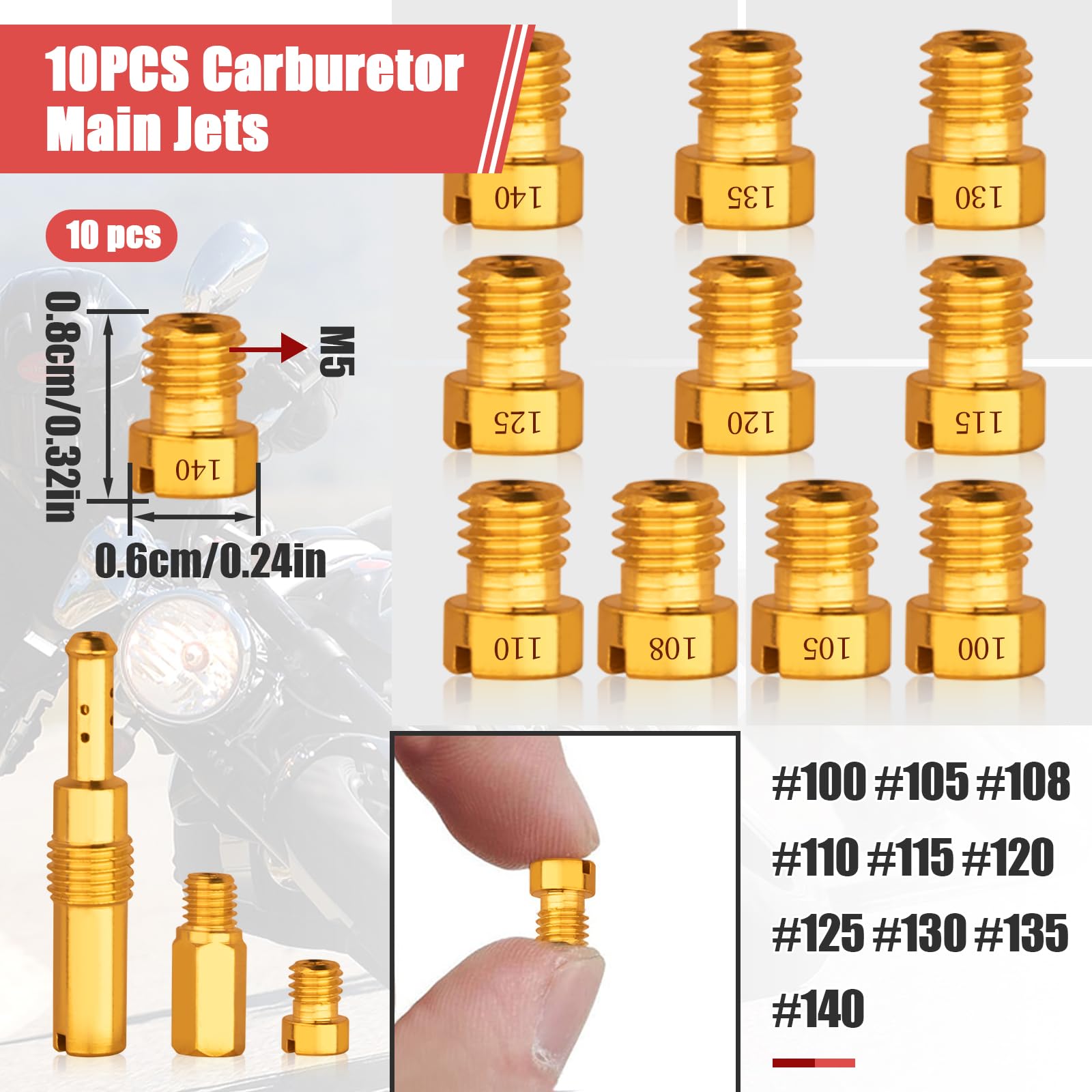 Amazon.com: 40 Pcs Carburetor Main Jet Slow Pilot Jet Kit