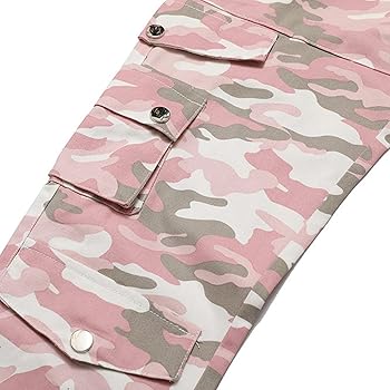 Amazon | [Bney] ワークパンツ メンズ ピンク カーゴパンツ 登山