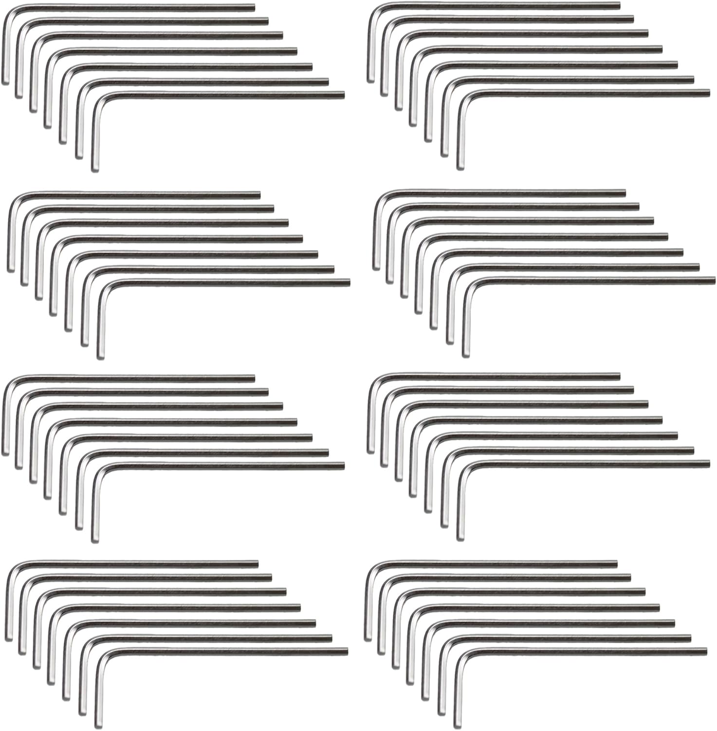 50Pcs 4mm Allen Wrench L-Shaped Hex Key Wrench Set, Metric Hexagon Head Replacement Tool for Furniture and Bike Repair