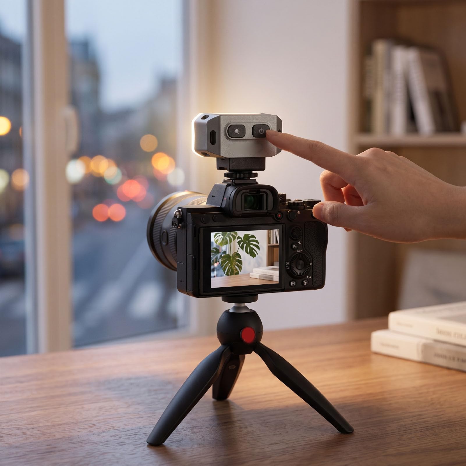 Luocute Flash della Fotocamera, Temperatura Colore 6500K (GREY)