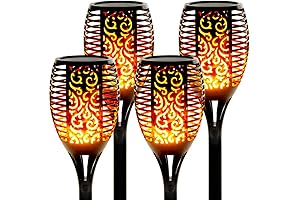 Walensee 4-Pack Solar LED Flickering Flame Torches