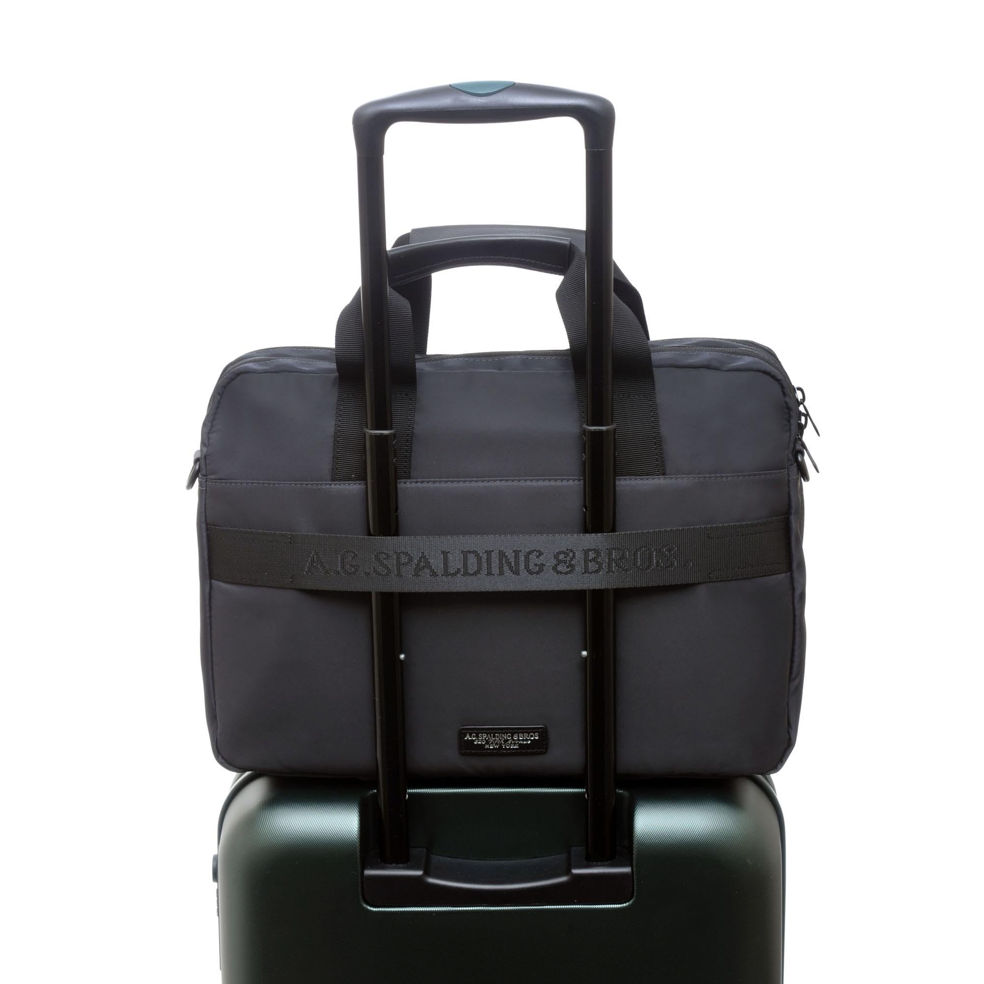 Blubox A.G. Spalding Cartella 2 Zip Mack Asfalto