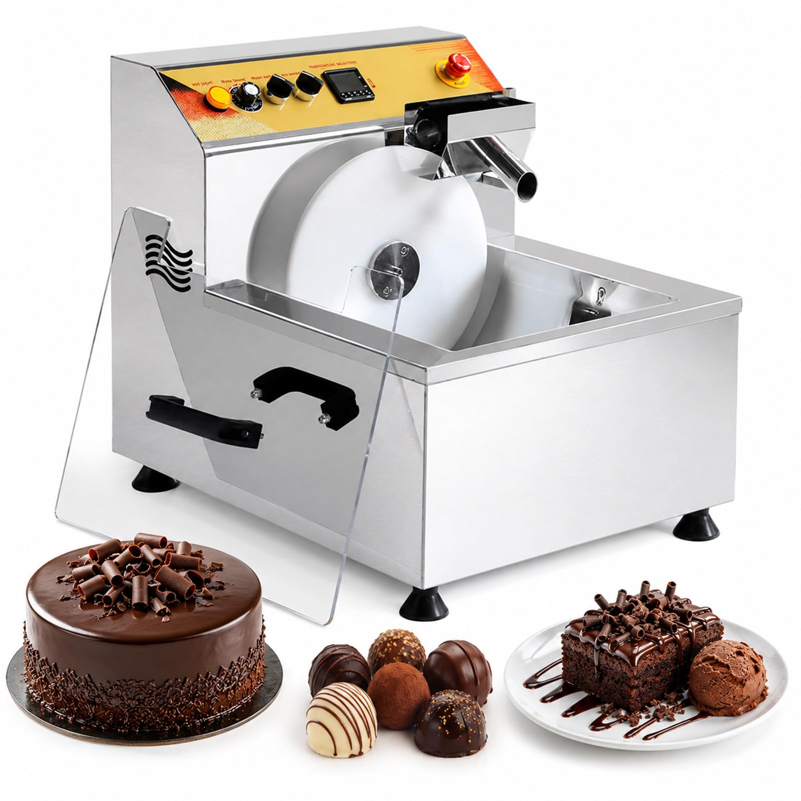 Temperatrice Cioccolato 1200W 12,4 L 8 kg per Lotto 60°C Max