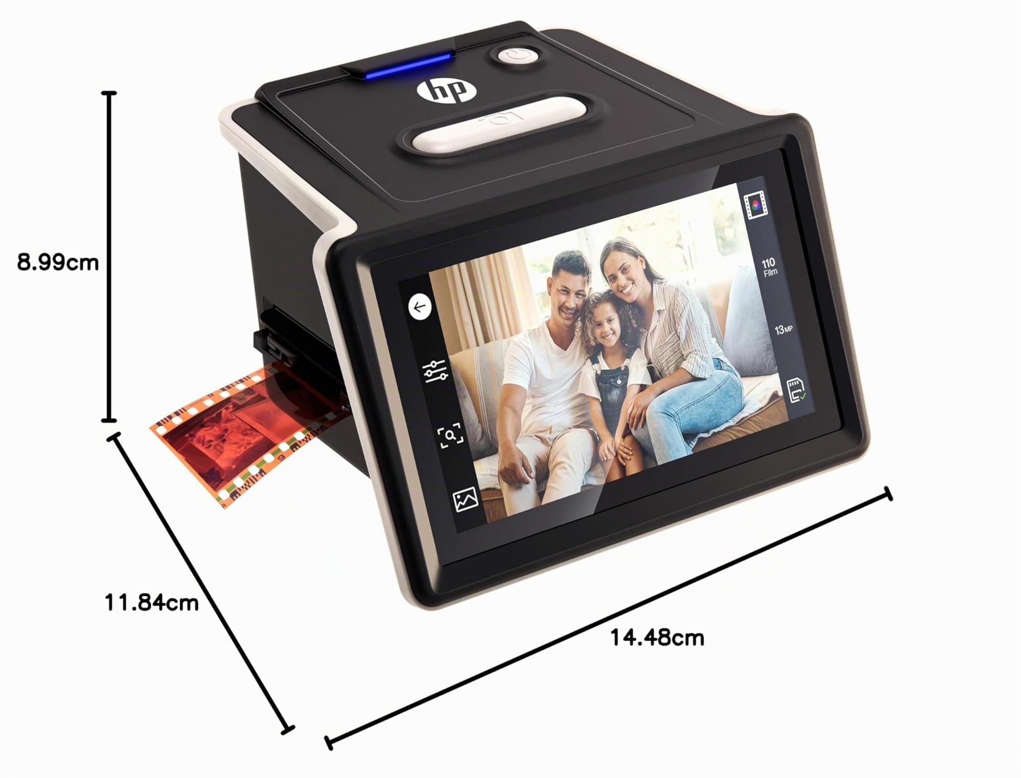 HP FilmScan numériseur de Films et Diapositives écran Tactile LCD 5" 22MP Compatible 135 126 110