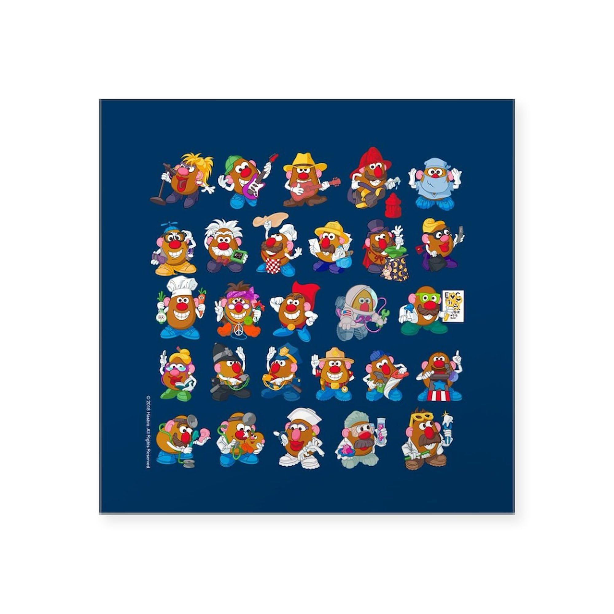 CafePress Mr. Potato Head Outfits Square Sticker 3 X 3 Square Bumper Sticker Car Decal